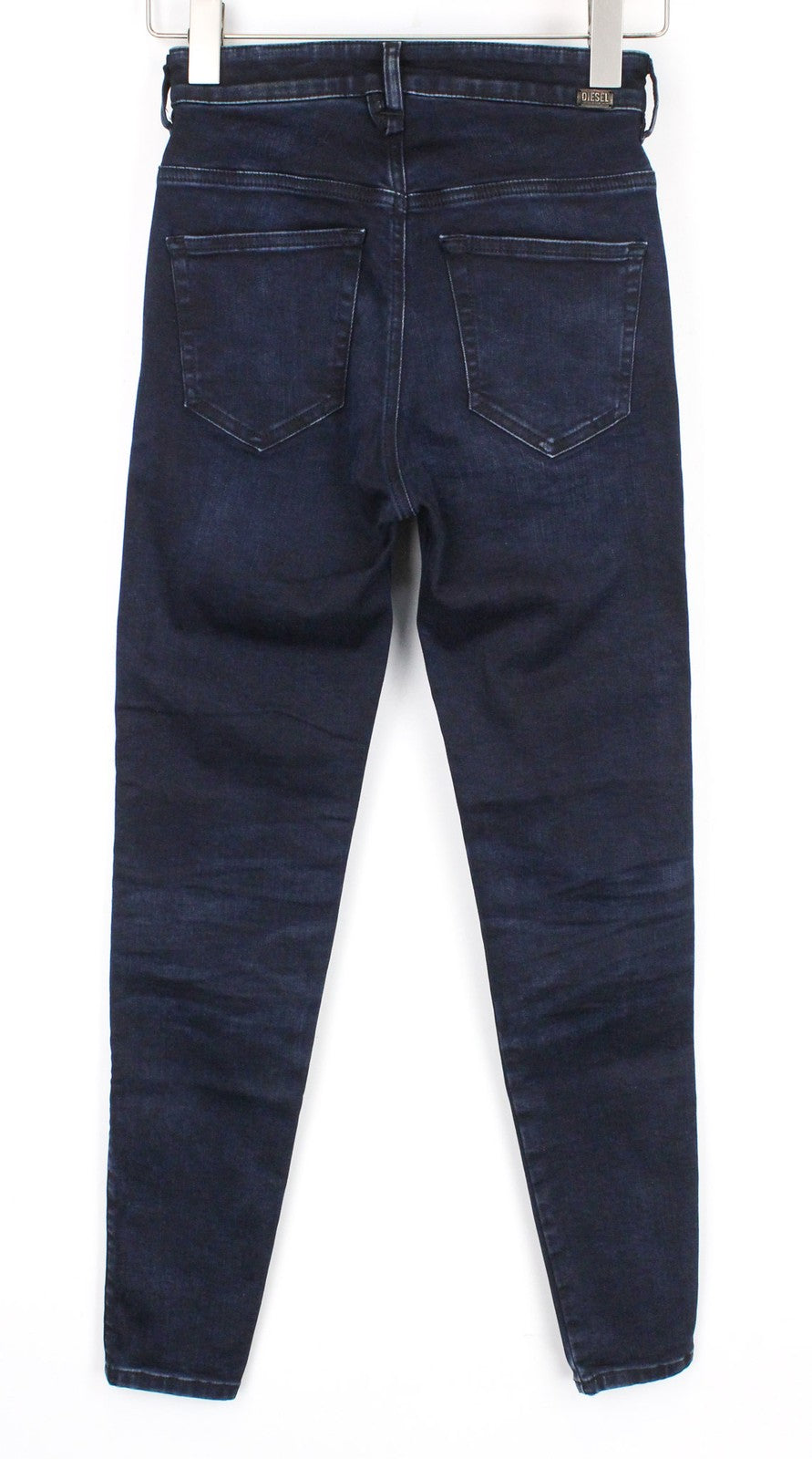 DIESEL Slandy-High 082AU Women Jeans W24/L32 Dark Blue Stretch Super Skinny