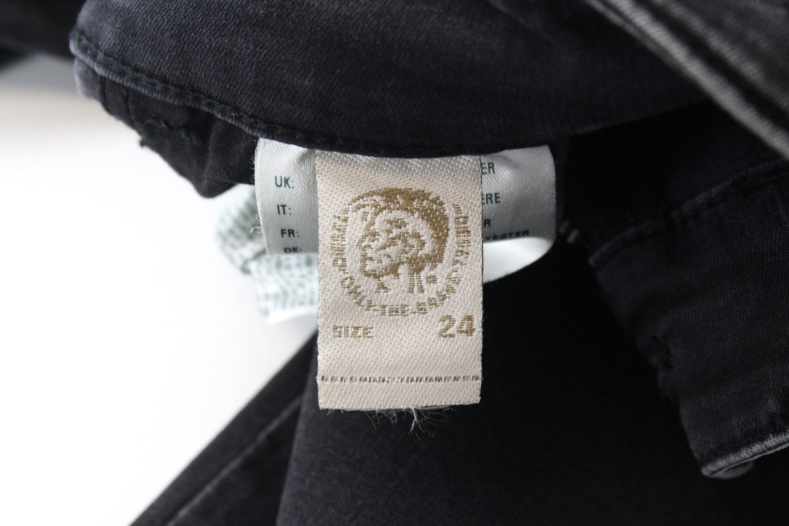 DIESEL Slandy 0680I Women Jeans W24/L32 Grey Stretch Super Slim Skinny Zip-Fly