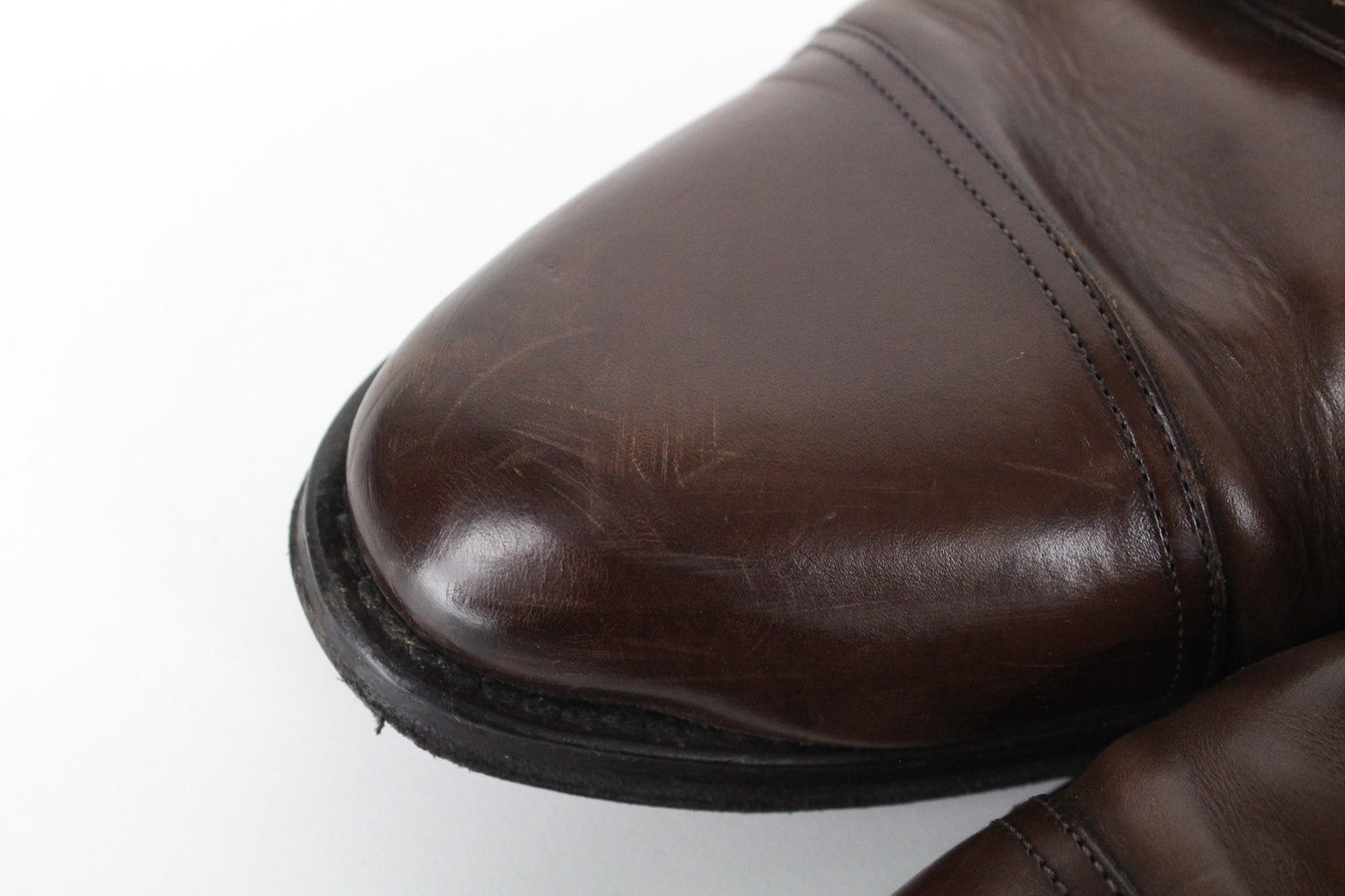 SUITSUPPLY Men Formal Shoes EU42.5/UK8.5 Brown Calf Leather Double Monk Strap