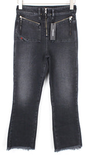 DIESEL D-Earlie 080AP Women Jeans W26/L32 Charcoal Grey Stretch Slim High Waist