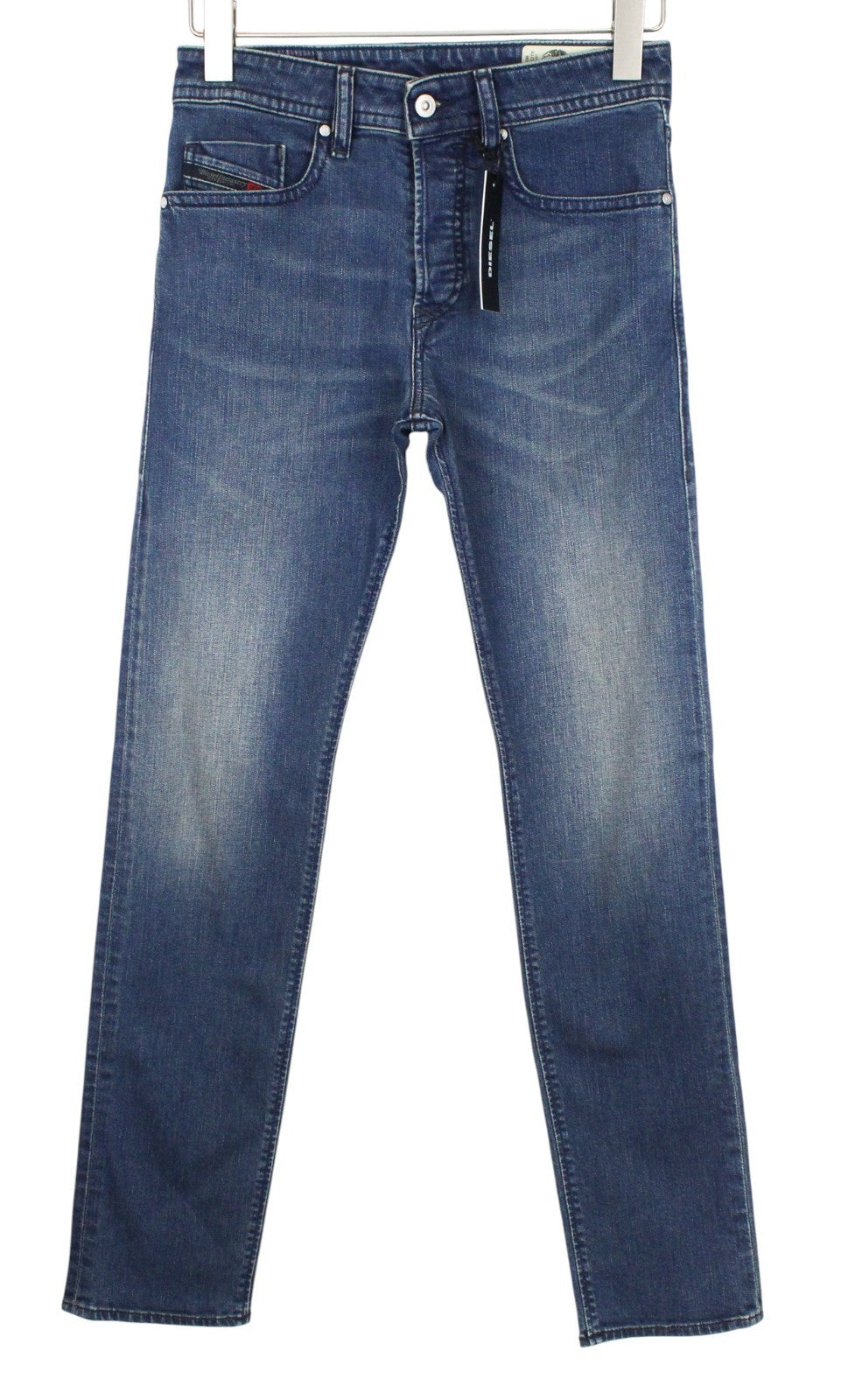 DIESEL Buster 084UT Men Jeans W26/L32 Blue Stretch Regular Slim Tapered Fit