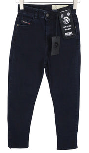 DIESEL D-Eiselle 069GL Women Jeans W24/L30 Blue Straight Stretch High Waist