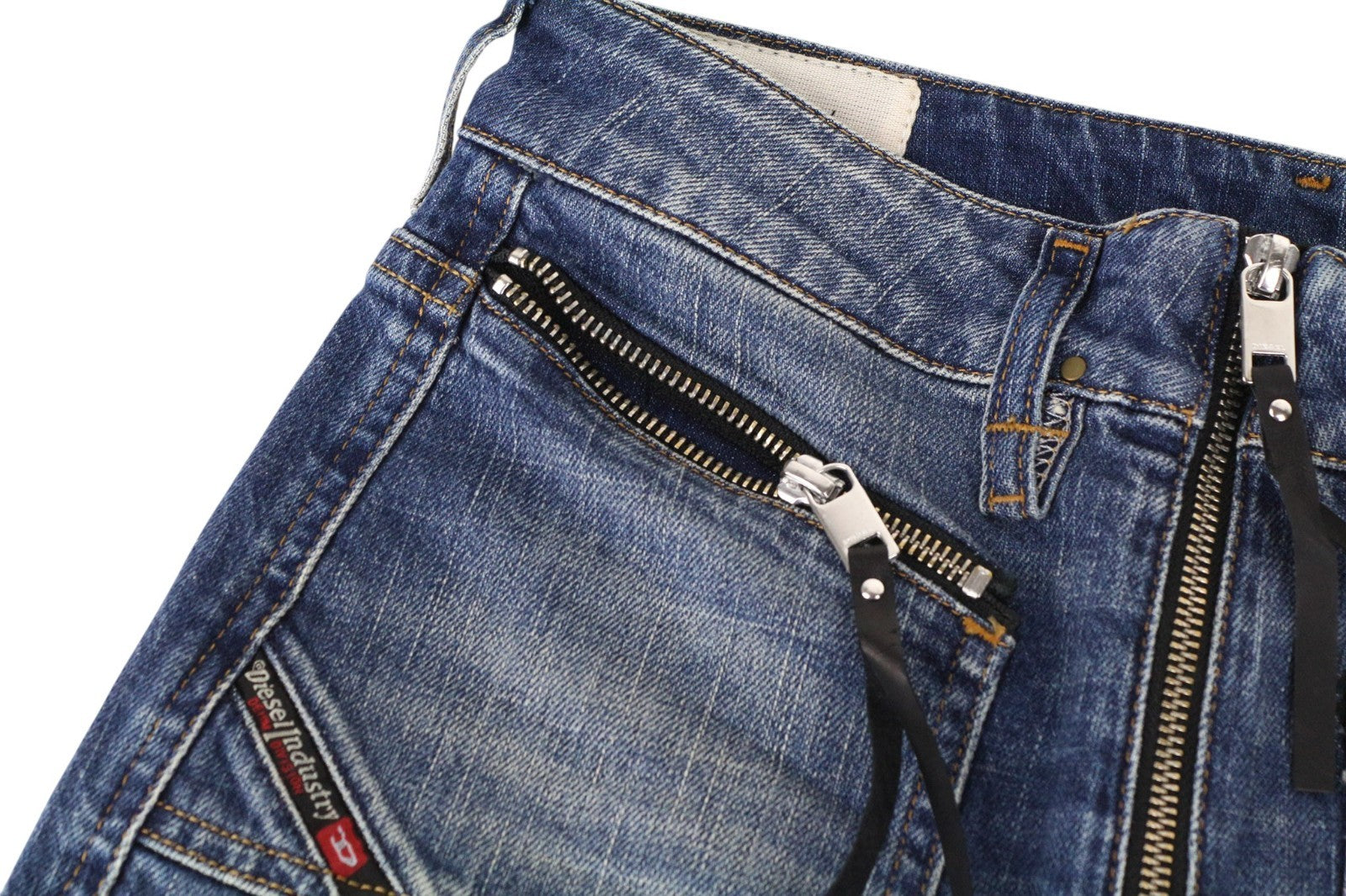 DIESEL D-Earlie 089AR Women Jeans W26/L32 Mid Blue Slim Fit High Waist Stretch