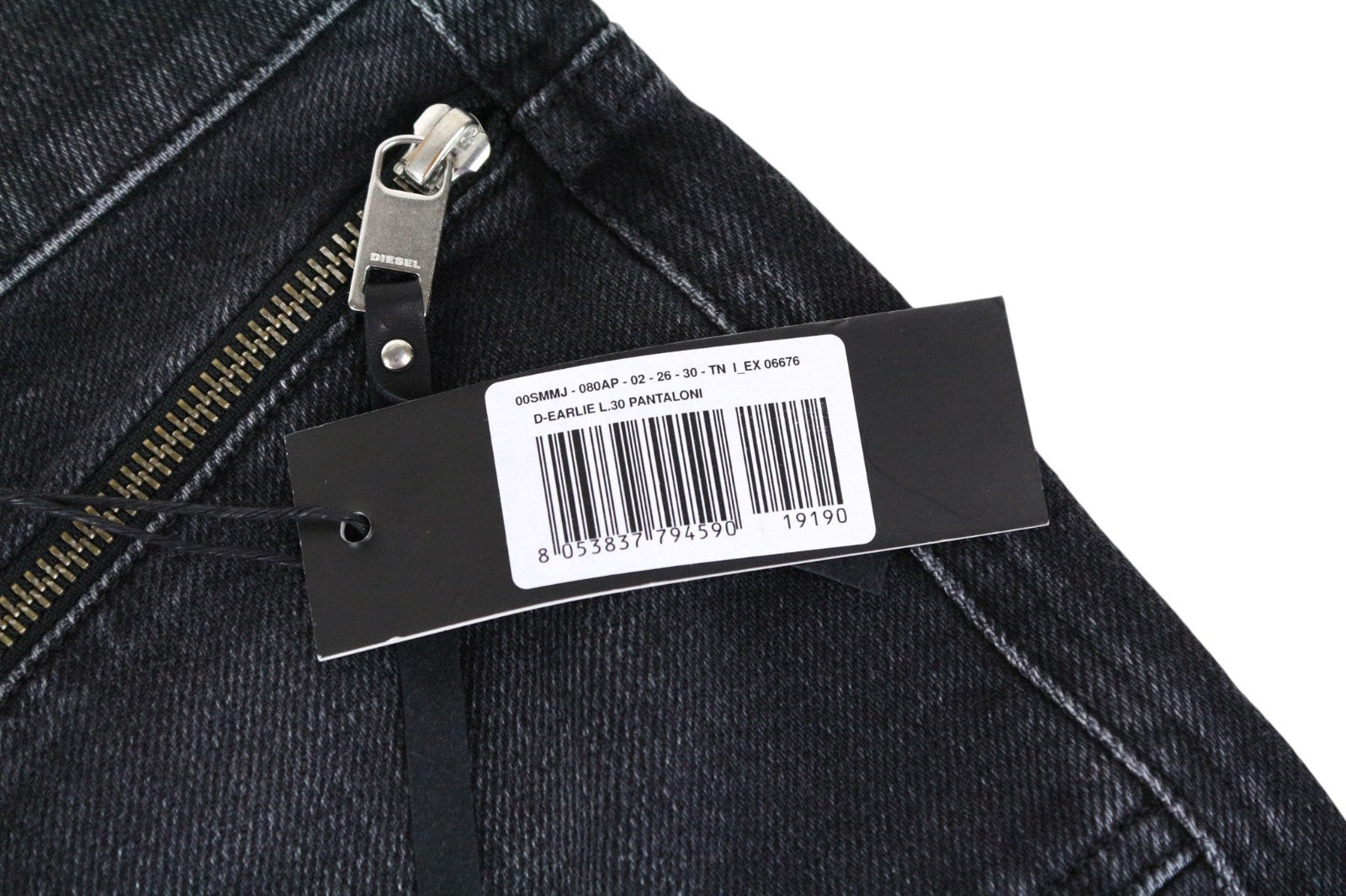 DIESEL D-Earlie 080AP Women Jeans W26/L30 Dark Grey Slim Fit Stretch High Waist