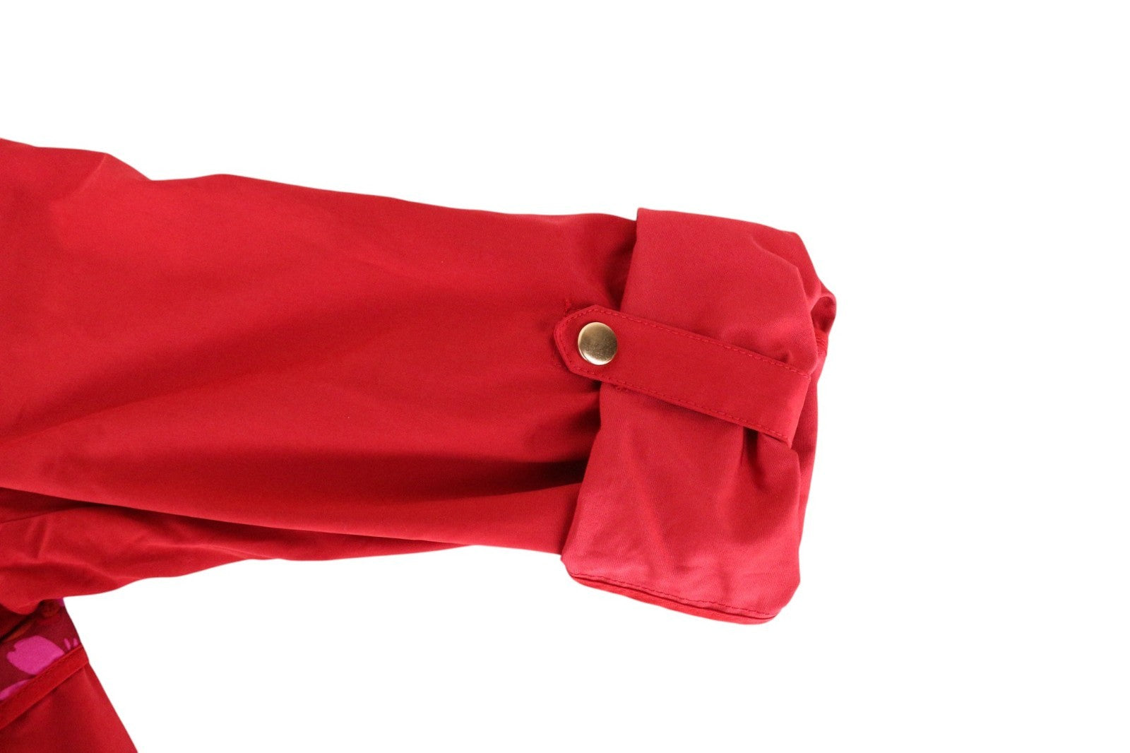 DESIGUAL Delphine Women Coat EU42 XL Red Floral Print Lined Melange Adjustable