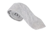 SUITSUPPLY Men Tie 150 x 8 cm Grey Wool Silk Pointed-End Classic Formal