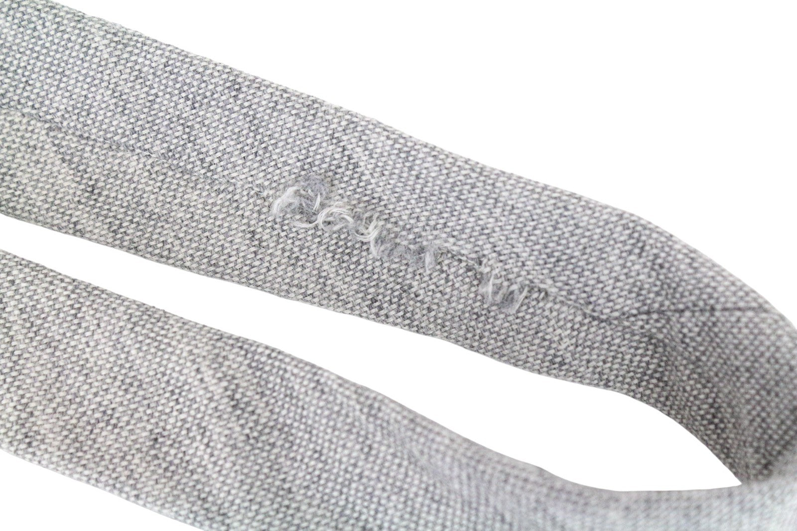 SUITSUPPLY Men Tie 150 x 8 cm Grey Wool Silk Pointed-End Classic Formal