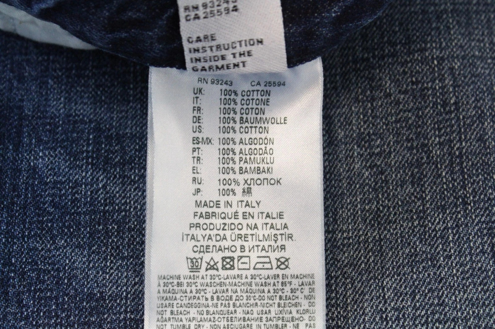 DIESEL Aryel 080AH Women Jeans W23/L32 Girls Straight Pure Cotton Blue Ripped
