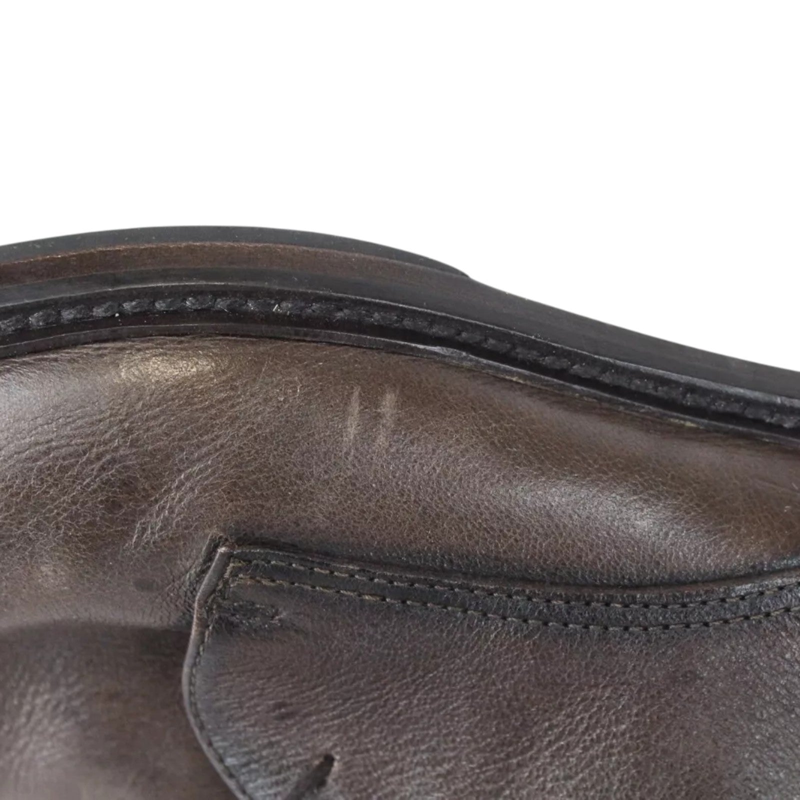 SUITSUPPLY Men Formal Shoes EU42 Brown Genuine Leather Laced High-Top UK8