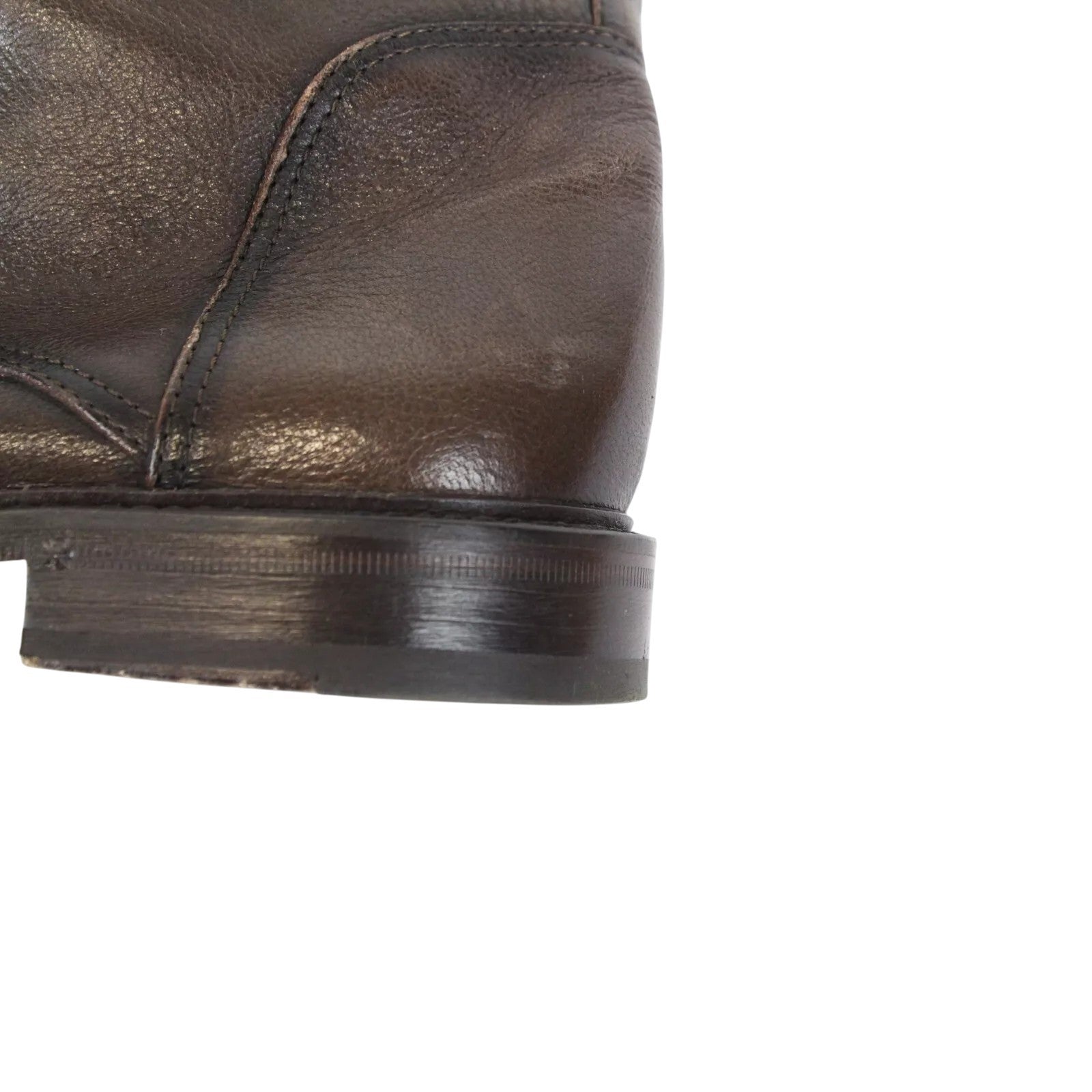 SUITSUPPLY Men Formal Shoes EU42 Brown Genuine Leather Laced High-Top UK8