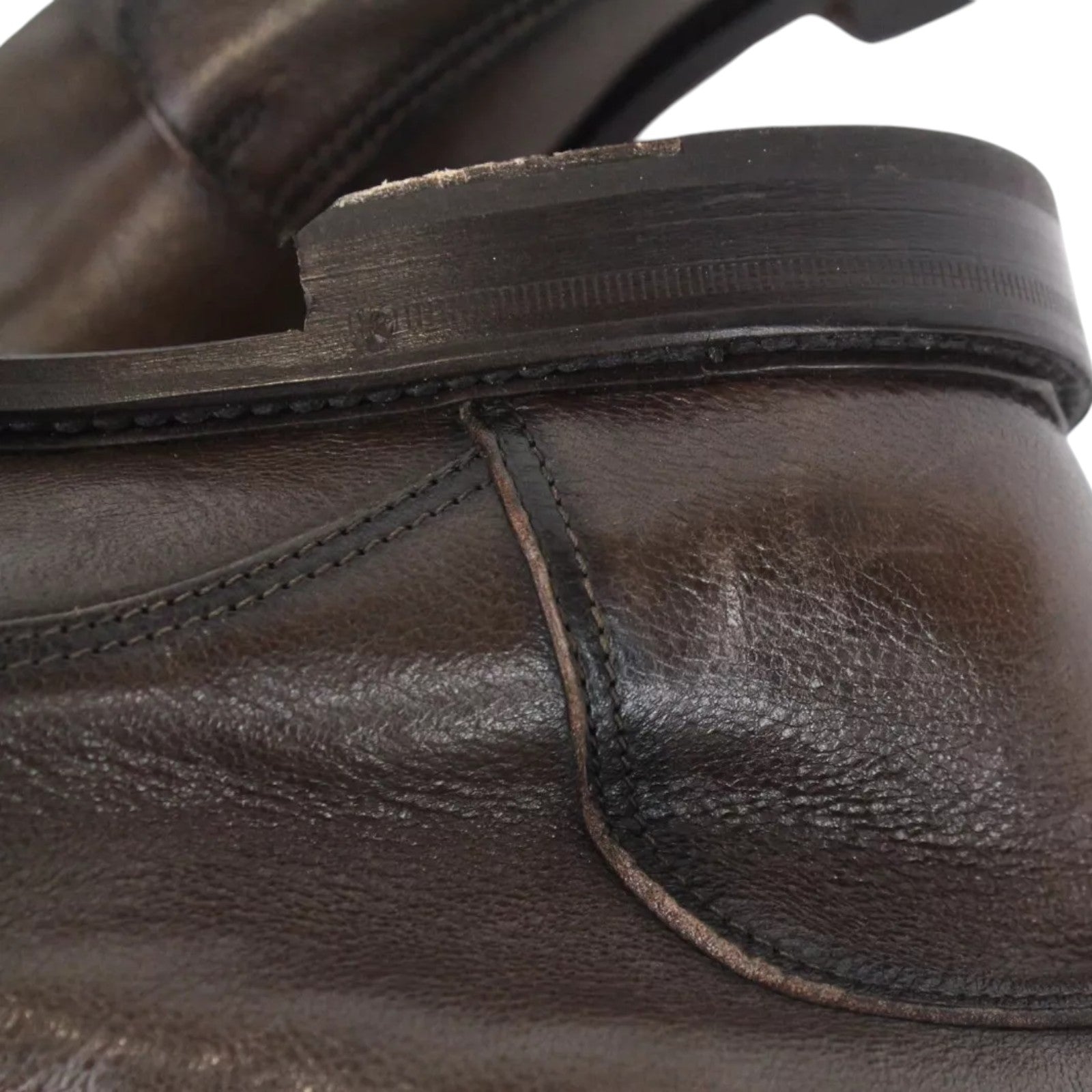 SUITSUPPLY Men Formal Shoes EU42 Brown Genuine Leather Laced High-Top UK8