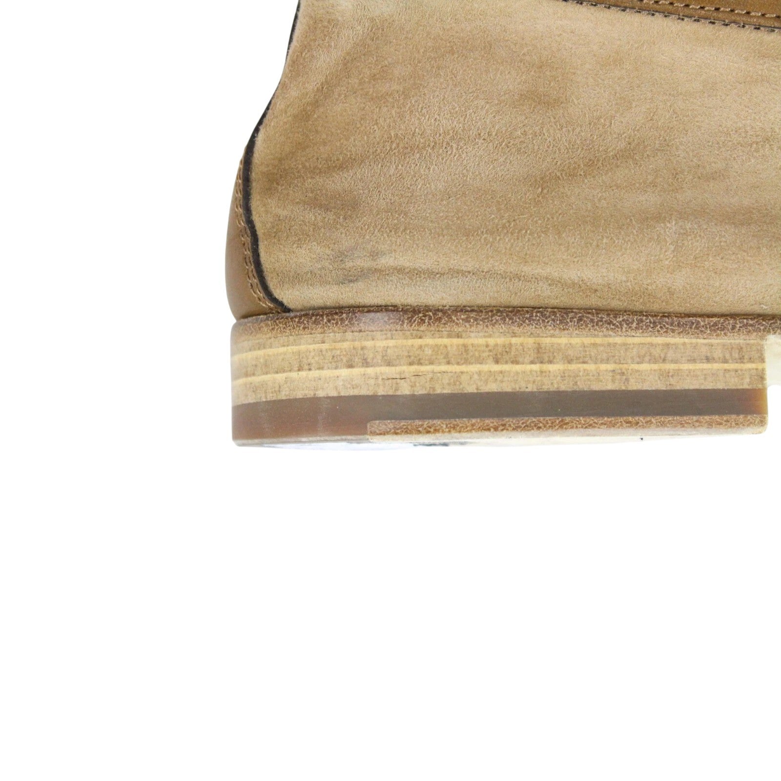 SUITSUPPLY Men Formal Shoes EU43 Light Brown Suede Slip On Loafers UK9