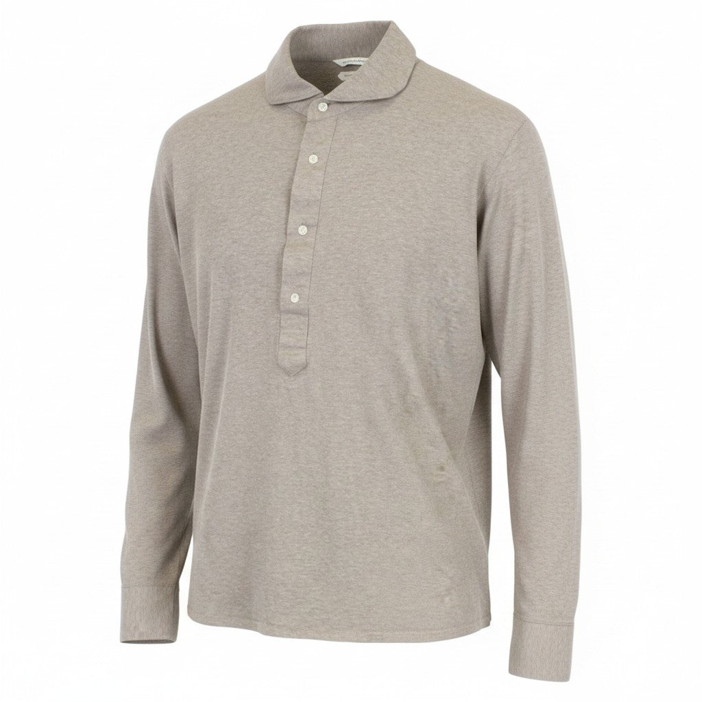 SUITSUPPLY Men Shirt 41/ 16/42/ 16 1/2 Extra Slim Brown Polo Casual Melange