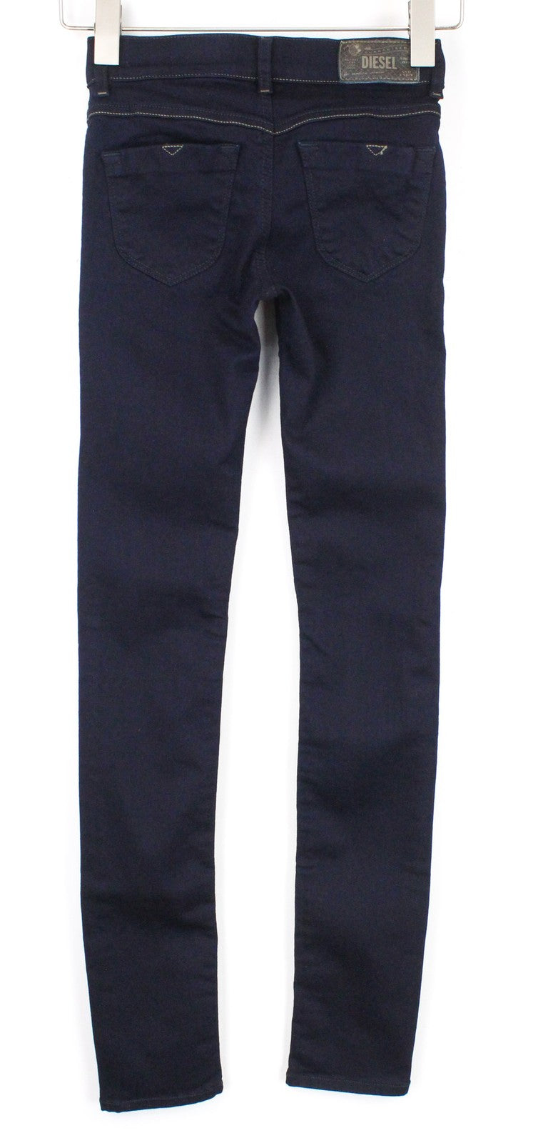 DIESEL Livier 0881B Women Jeans W23 Blue Stretch Super Slim Jegging Low Waist