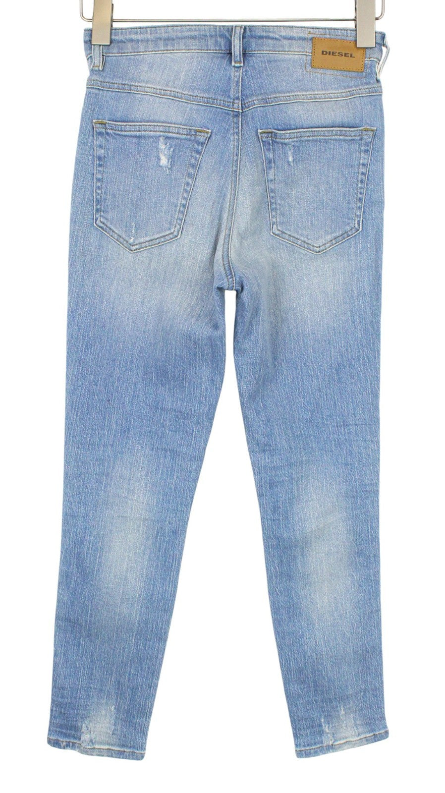 DIESEL Babhila-High 081AF Women Jeans W24/L30 Blue Stretch Slim Skinny Distress