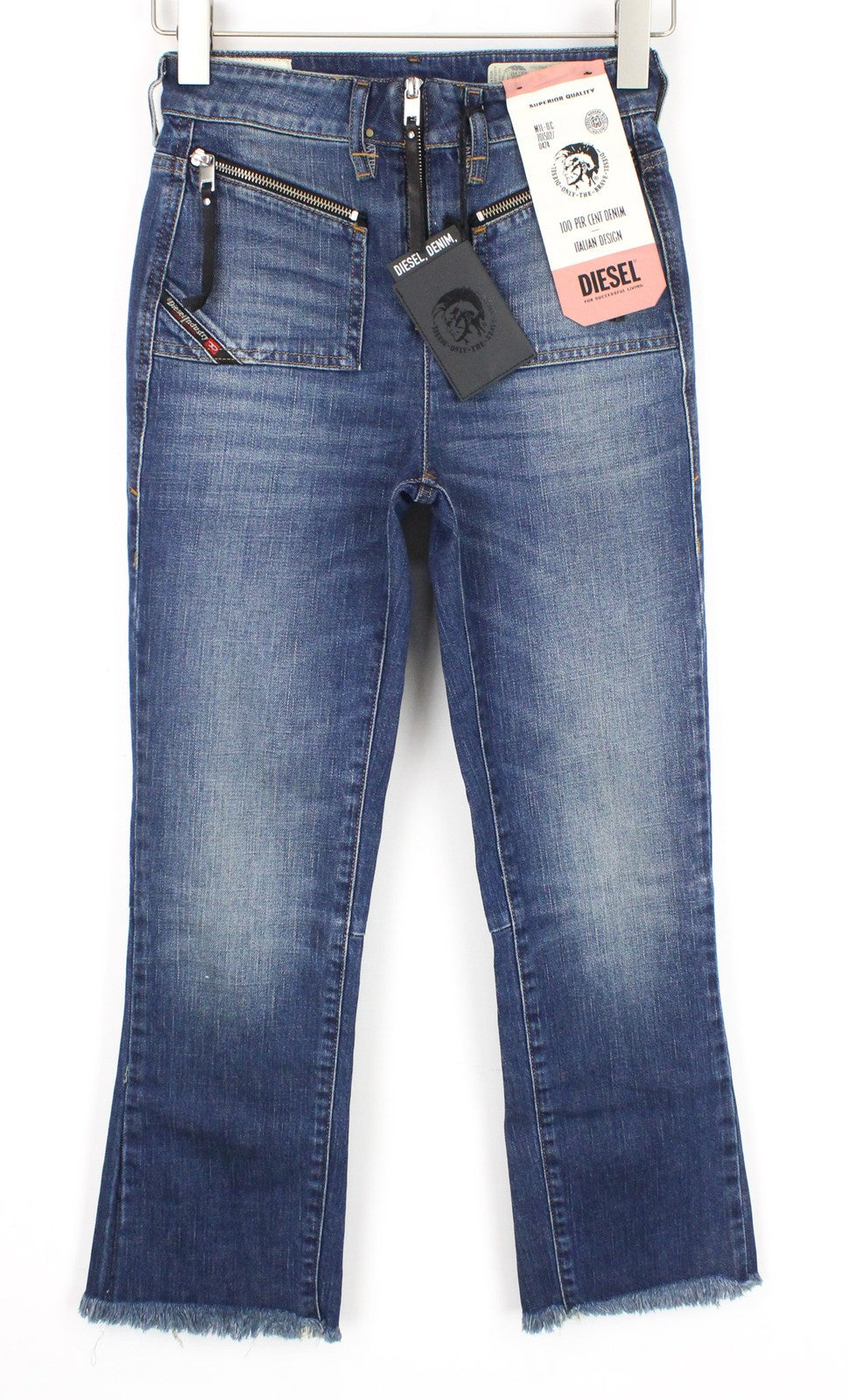 DIESEL D-Earlie 089AR Women Jeans W24/L32 Girls Slim Blue Stretch High Waist