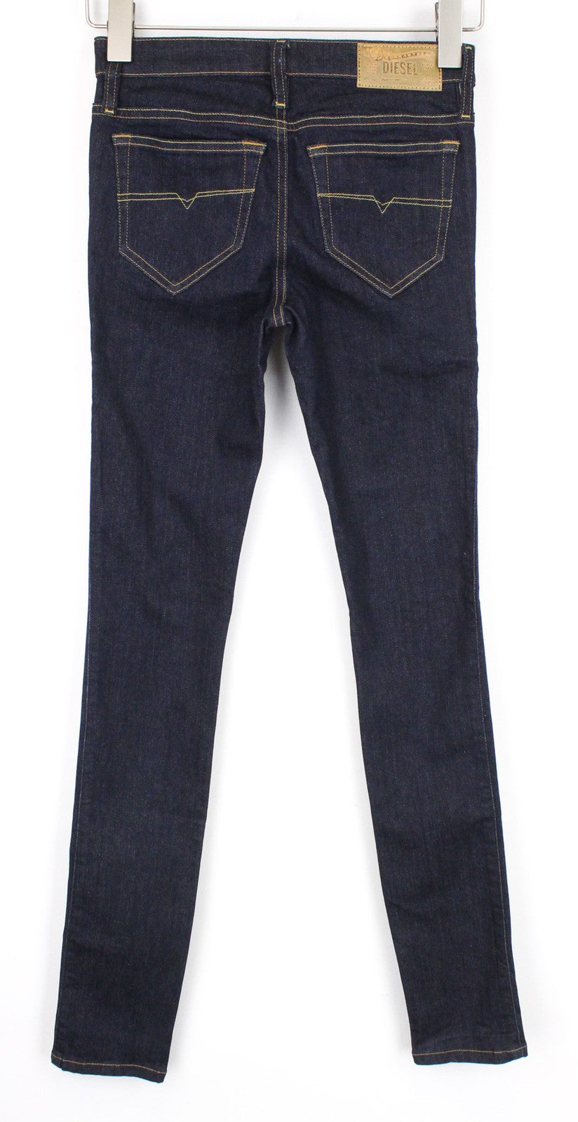 DIESEL Skinzee 0813C Women Jeans W25/L32 Super Slim Skinny Blue Cotton Stretch
