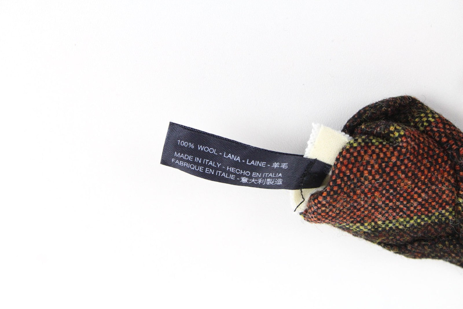SUITSUPPLY Men Tie ~150 x 8 cm Brown Striped Pointed-End Classic Pure Wool