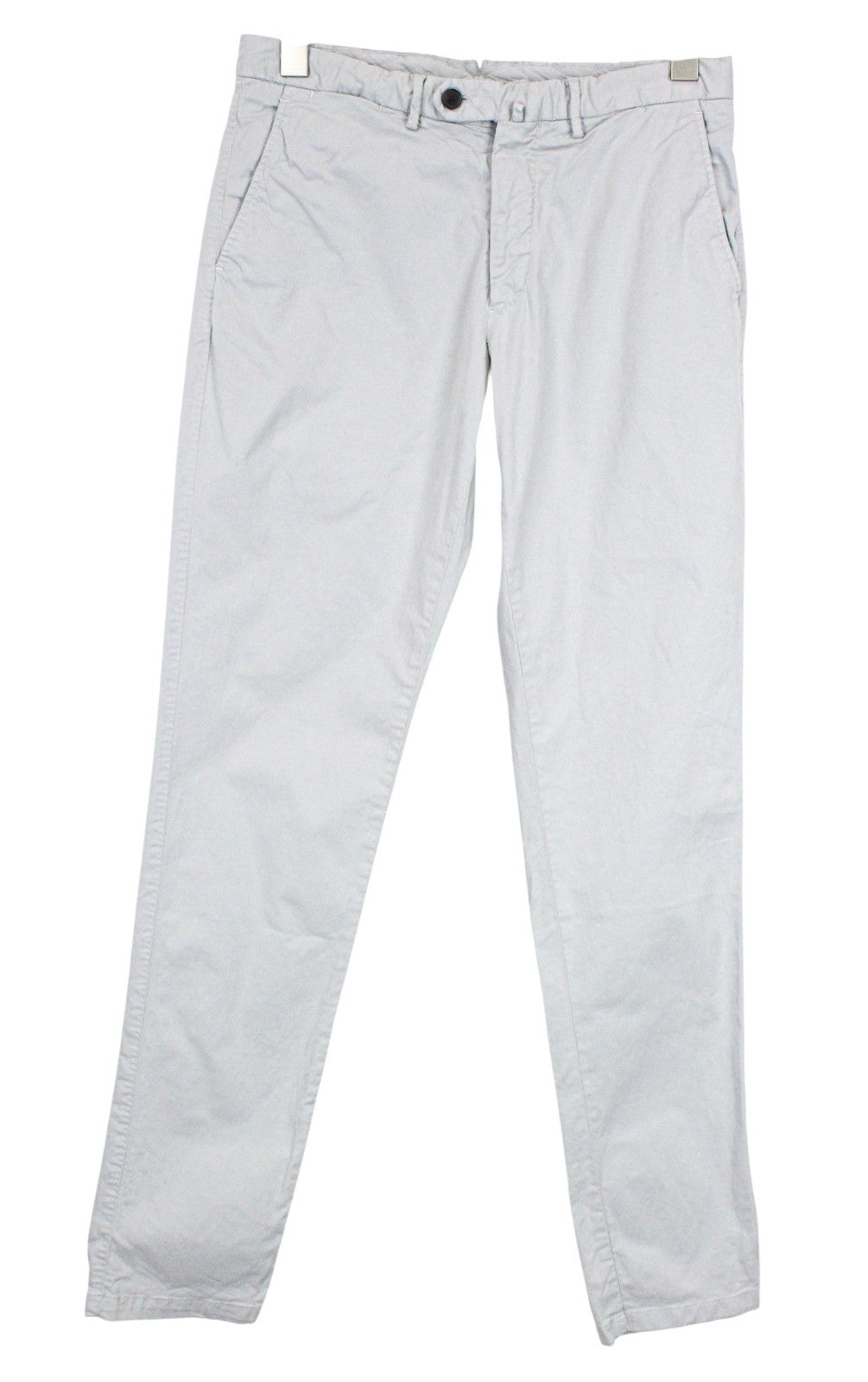 SUITSUPPLY Porto Novo Men Trousers UK30R Grey Cotton Stretch Lightweight Classic