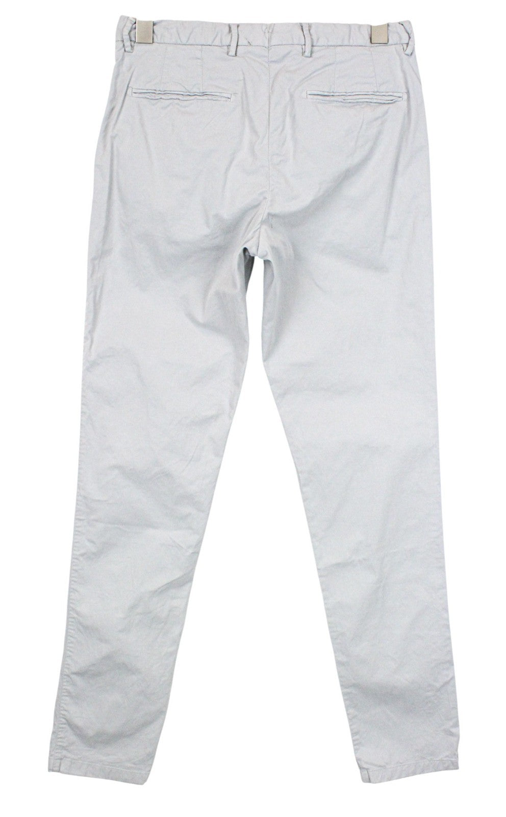 SUITSUPPLY Porto Novo Men Trousers UK30R Grey Cotton Stretch Lightweight Classic