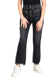 DIESEL D-Earlie 080AP Women Jeans W24/L30 Girls Slim Fit Black Cotton Blend