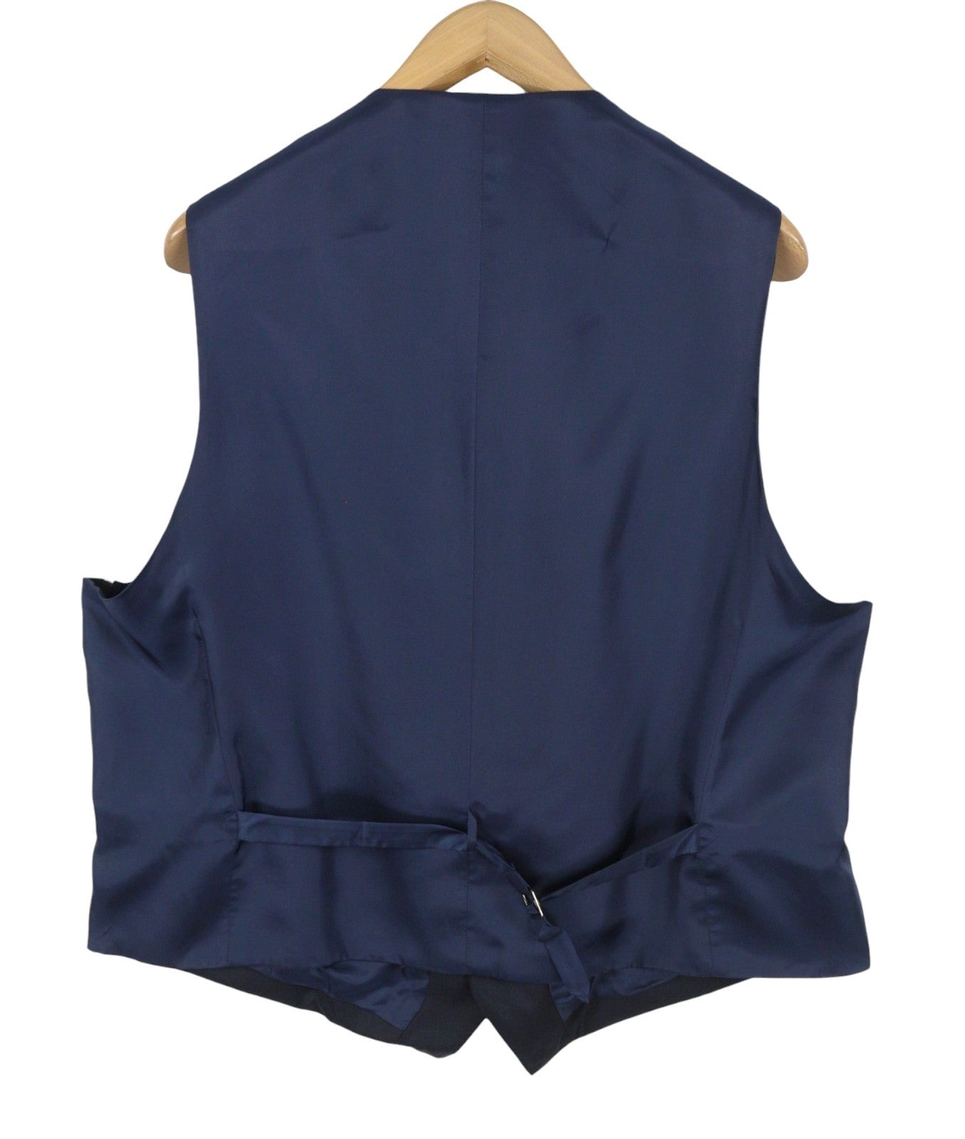 SUITSUPPLY Lazio Men Waistcoat UK50S Blue Wool Single-Breasted Vest