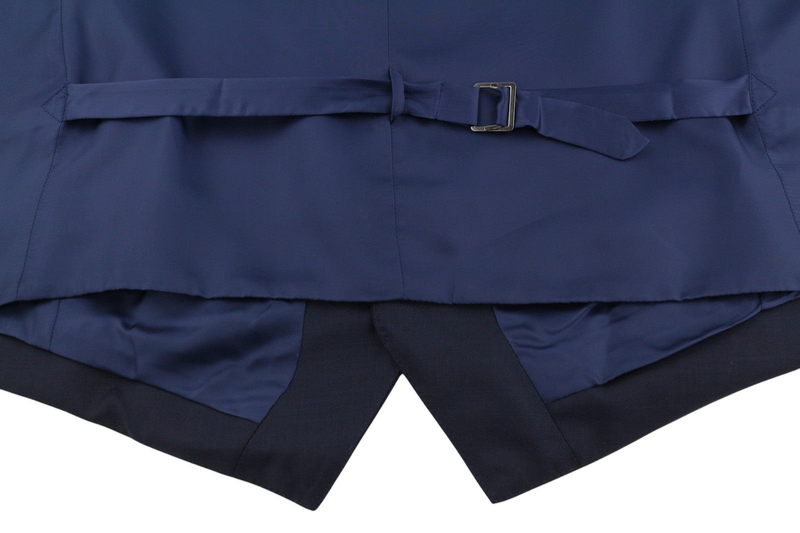 SUITSUPPLY Lazio Men Waistcoat UK50S Blue Wool Single-Breasted Vest