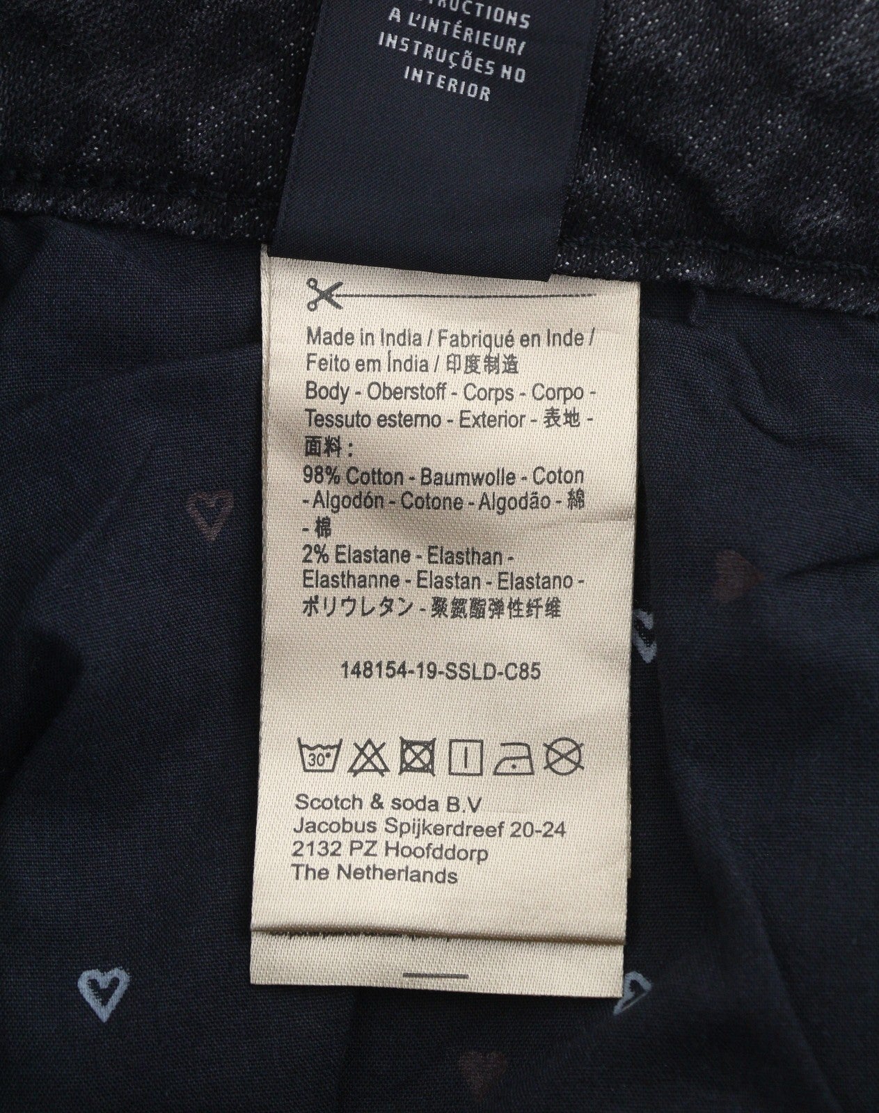 SCOTCH & SODA Petit Ami Slim Boyfriend Women Jeans W25/L32 Black Faded Cropped