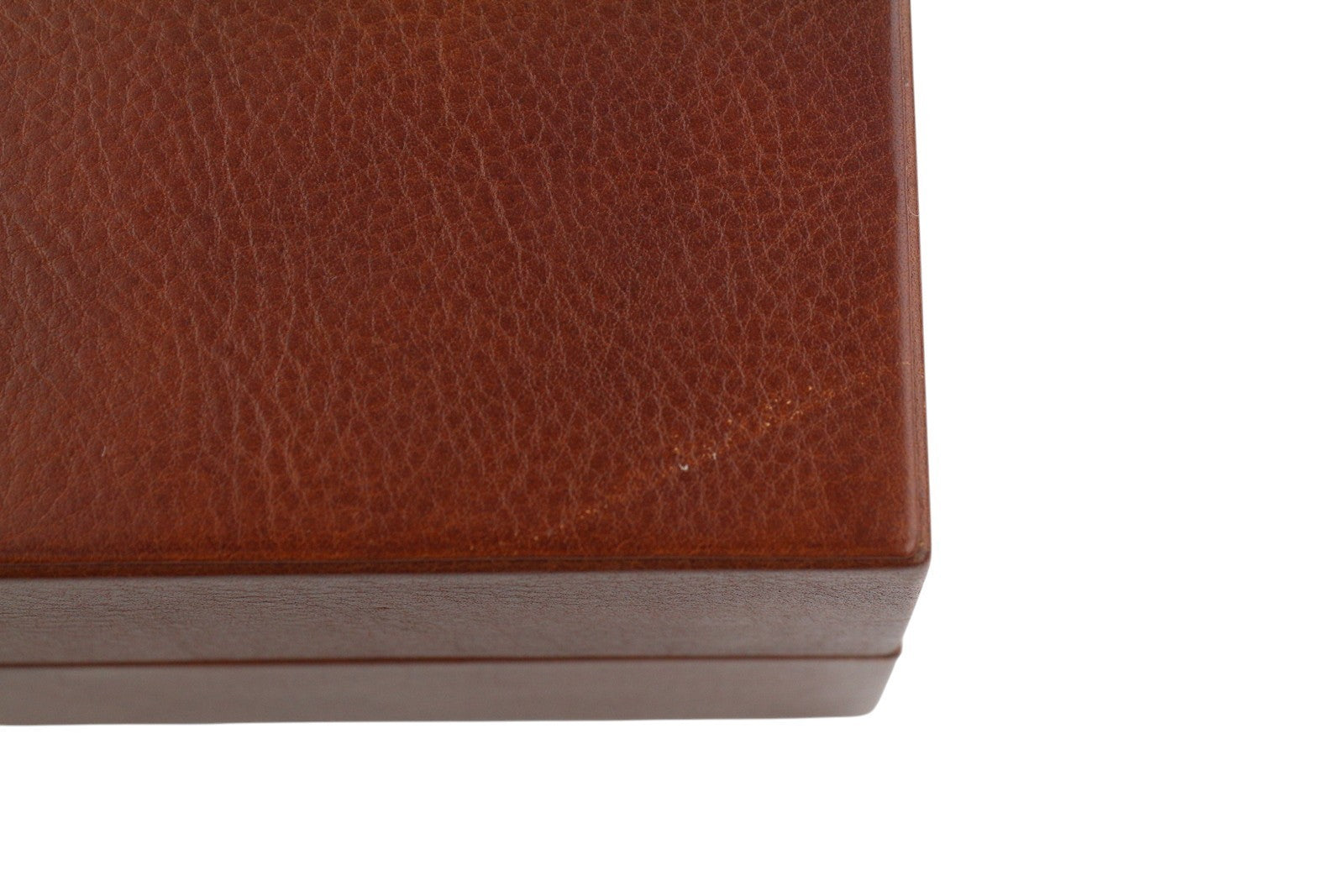 TIME RESISTANCE A Handful Of Dust Women Jewelry Box Brown Leather RRP315