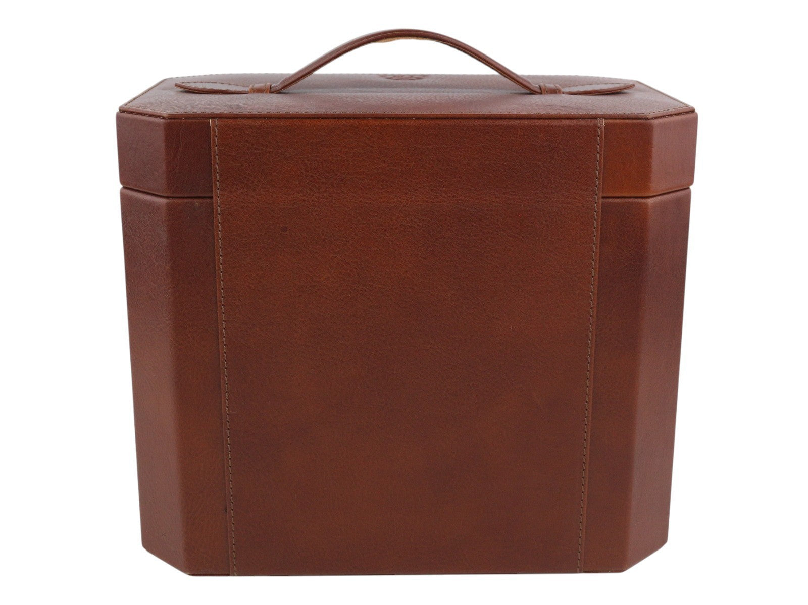 TIME RESISTANCE A Handful Of Dust Women Jewelry Box Brown Leather RRP315