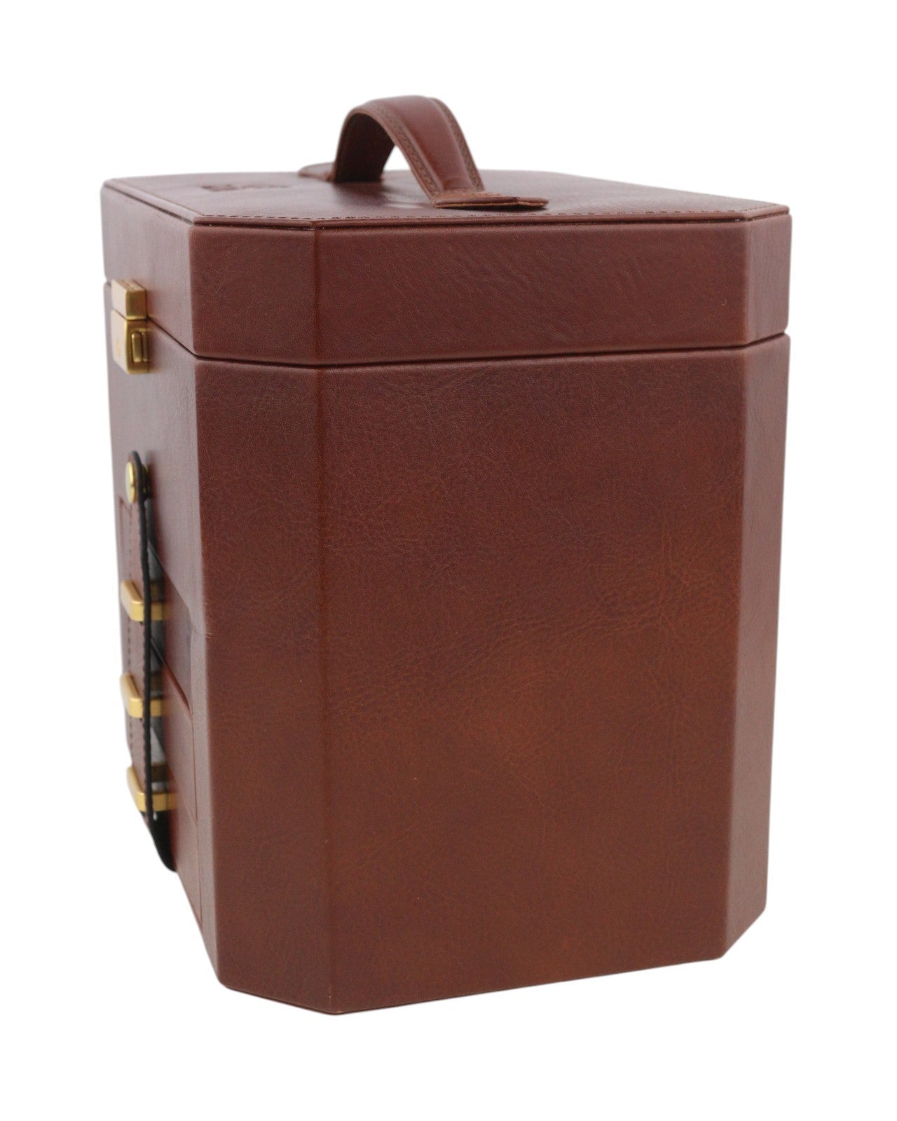 TIME RESISTANCE A Handful Of Dust Women Jewelry Box Brown Leather RRP315