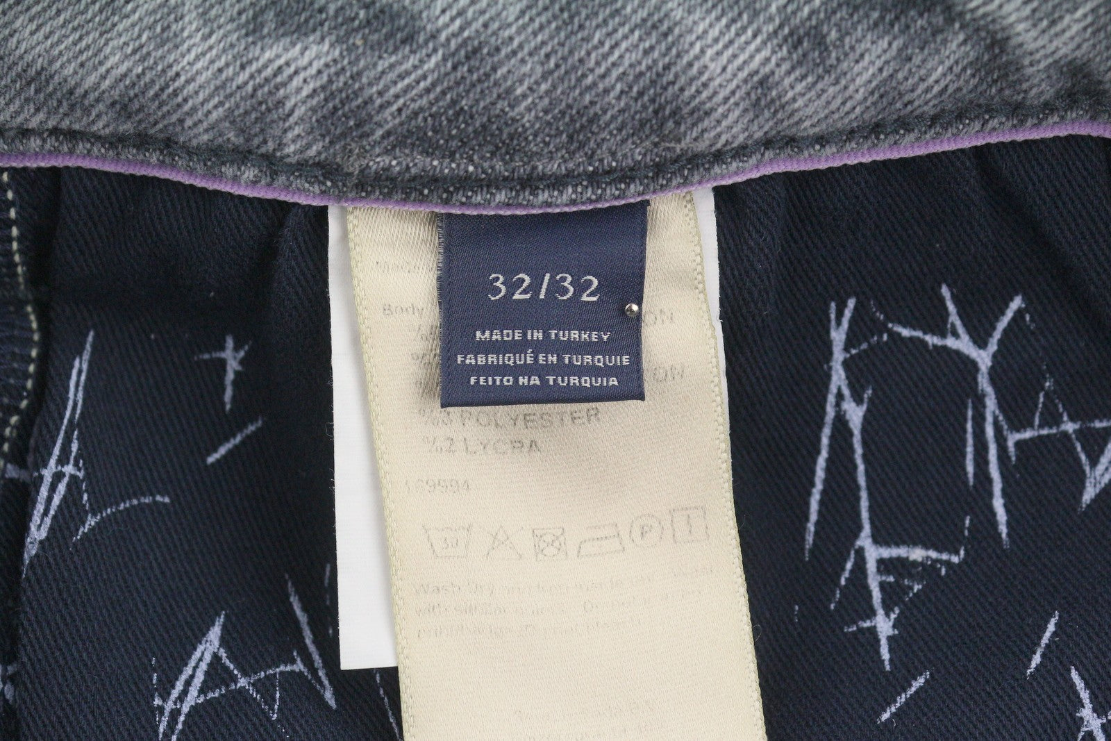 SCOTCH & SODA Skim Men Jeans W32/L32 Grey Whiskers Faded Skinny Fit