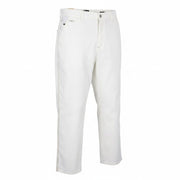 SCOTCH & SODA The Pitch Men Trousers W31/L32 White Loose Fit Embroidered Button
