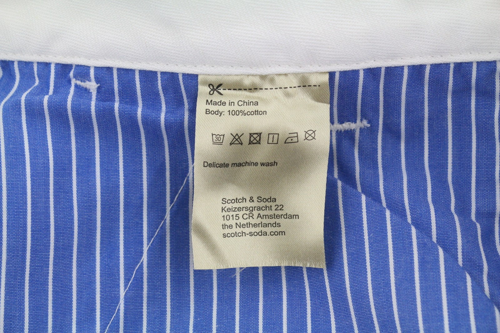 SCOTCH & SODA The Pitch Men Trousers W31/L32 White Loose Fit Embroidered Button