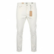 SCOTCH & SODA Ralston Men Trousers W31/L32 White Regular Slim Fit Stretch Zip