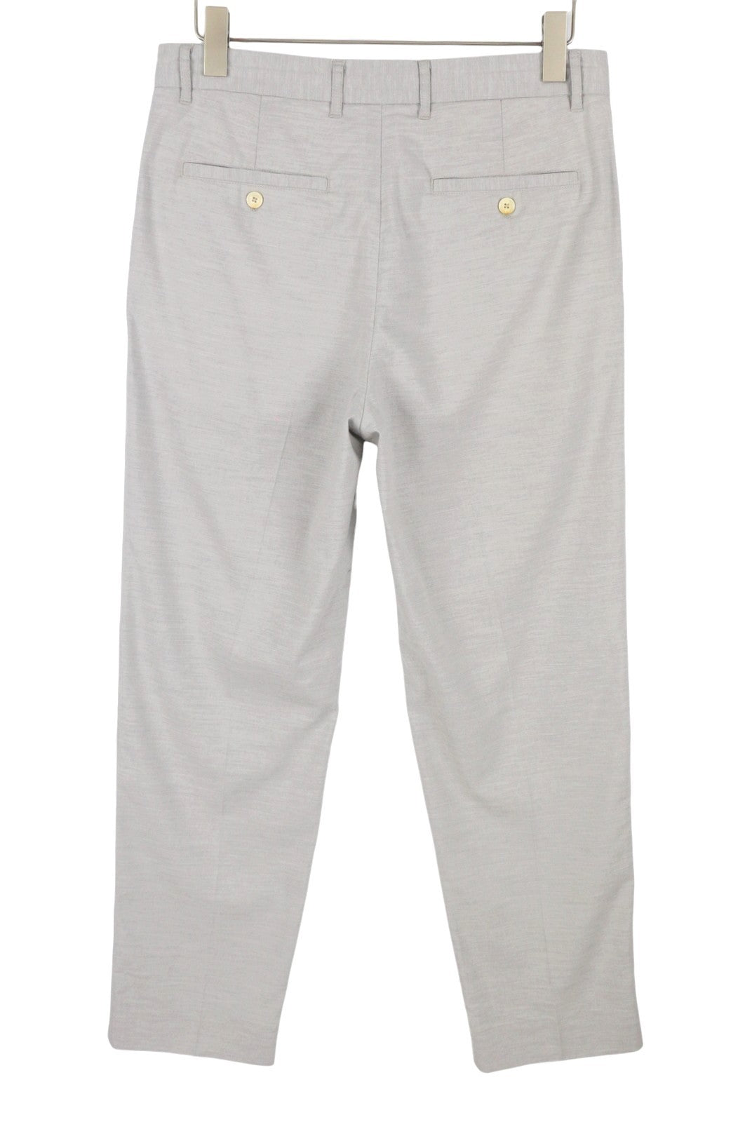 SCOTCH & SODA Men Trousers W33 Grey Melange Zip Fly Tapered Fit