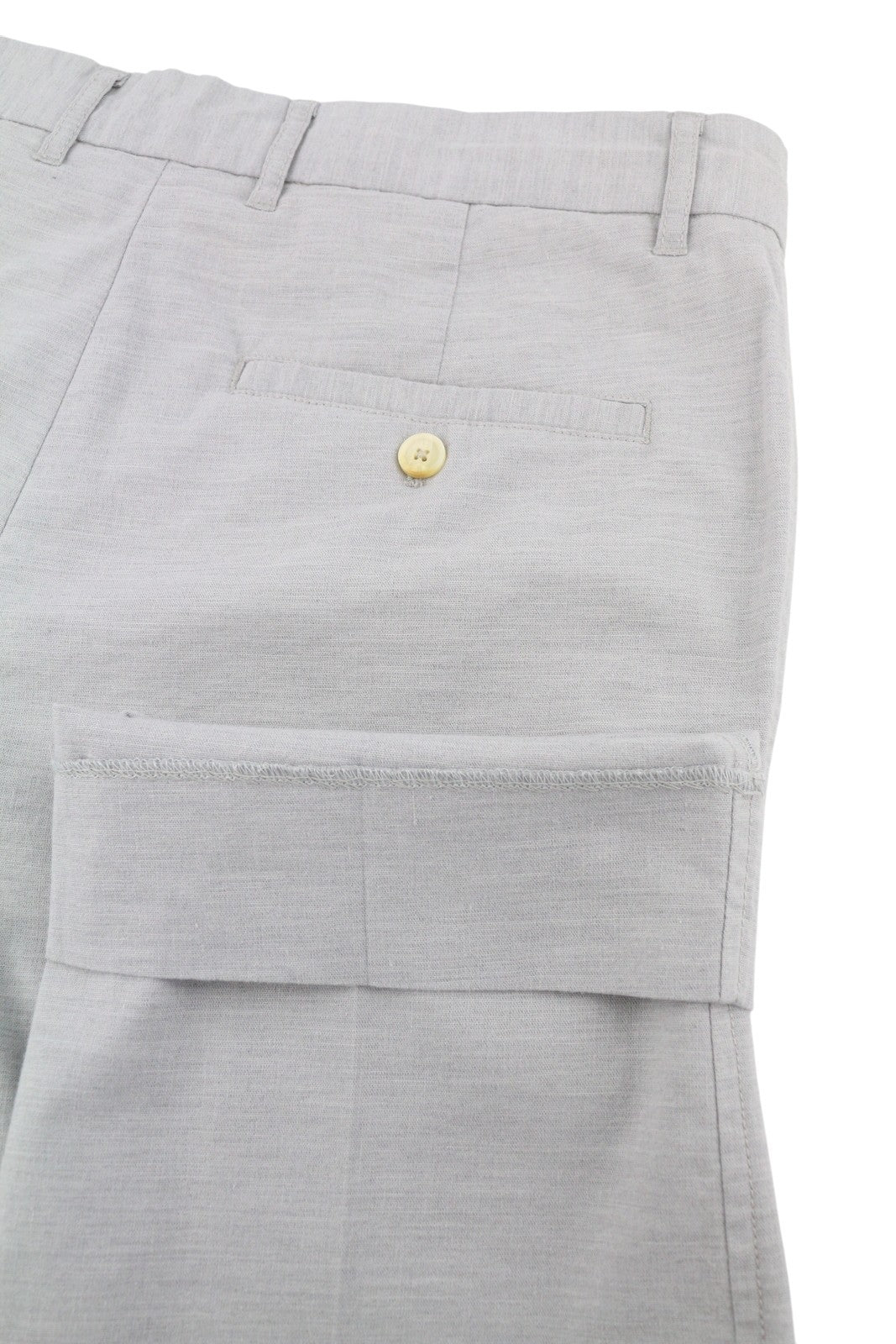 SCOTCH & SODA Men Trousers W33 Grey Melange Zip Fly Tapered Fit