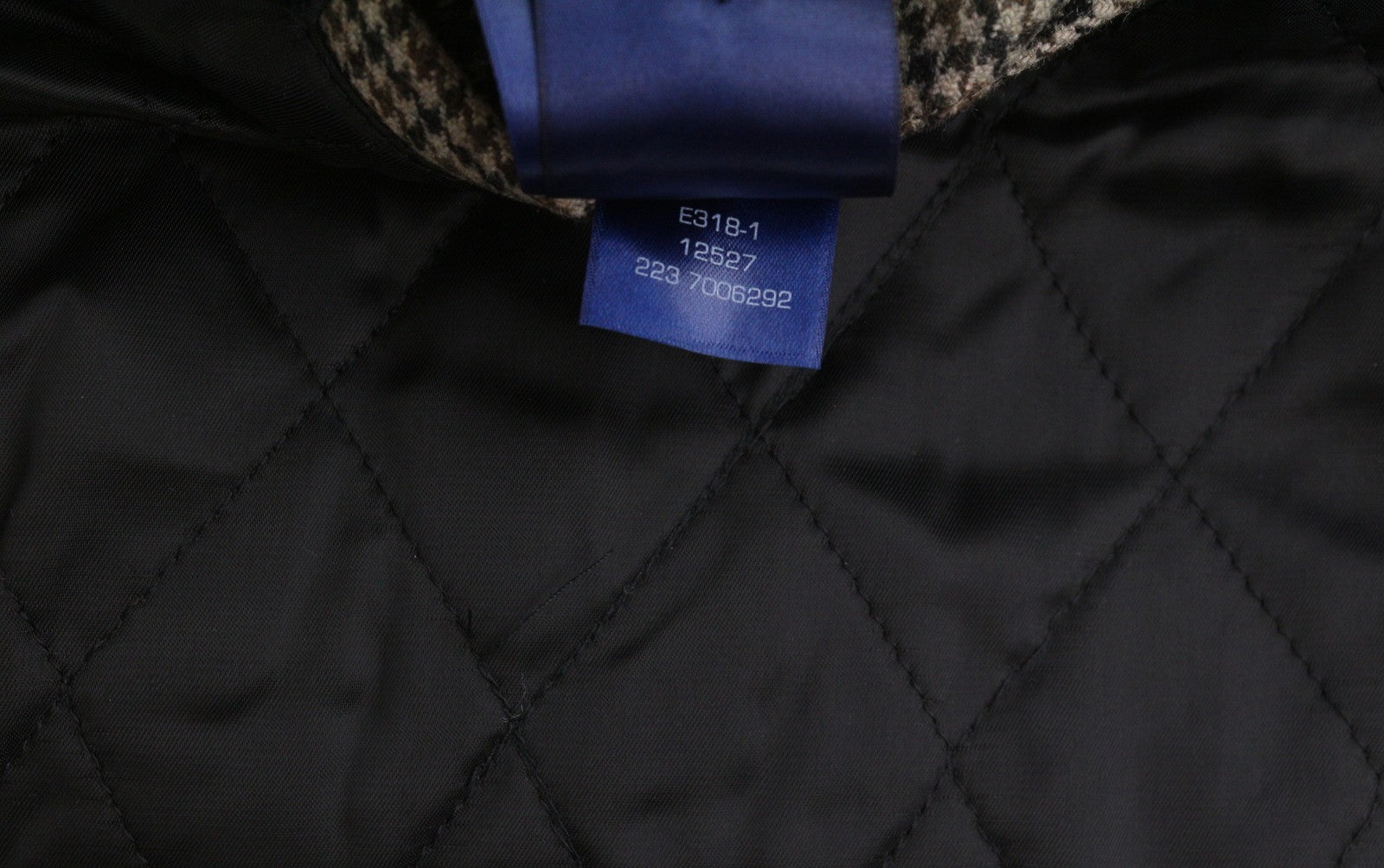 GANT Checked Wool Harrington Men Jacket M Beige Padded Bomber Coat RRP560