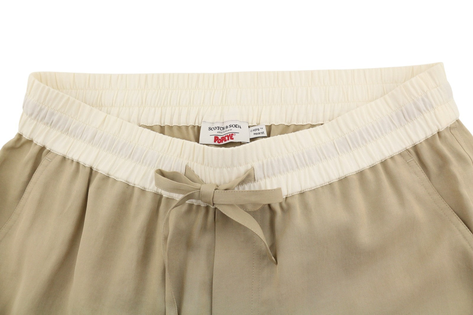 SCOTCH & SODA x Popeye KFS Hearst Men Shorts W30 Brown Drawstring Waist