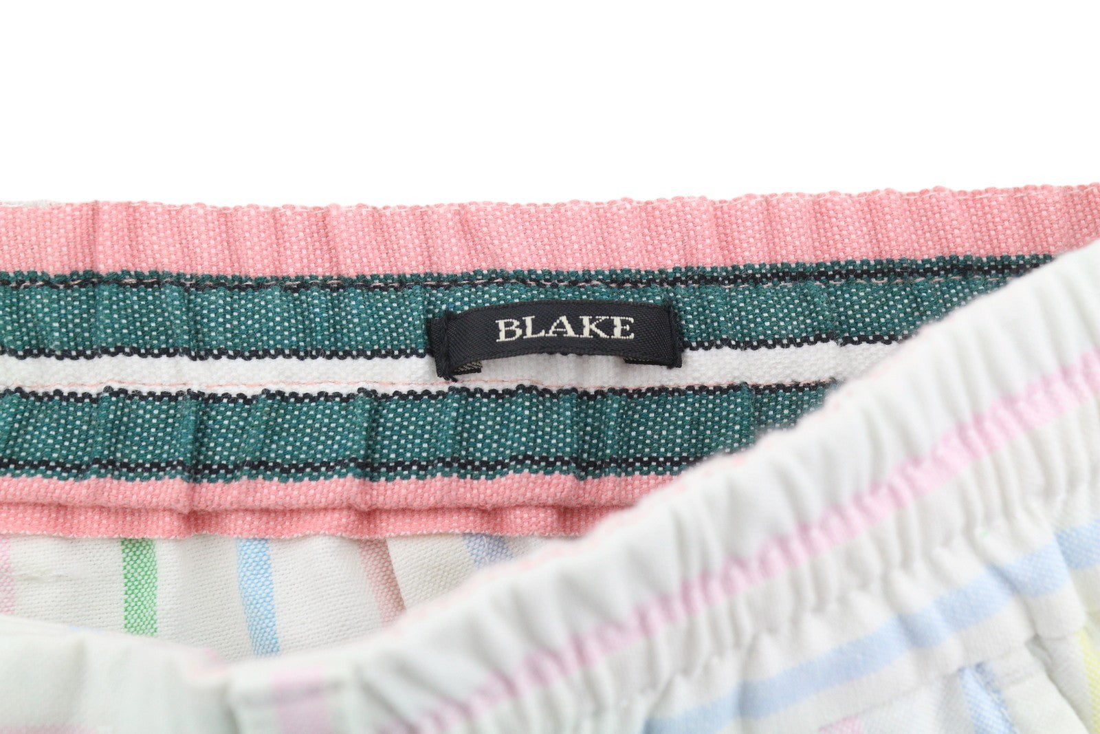 SCOTCH & SODA Blake Men Shorts W33 White Colourful Pinstripe Drawstring Waist