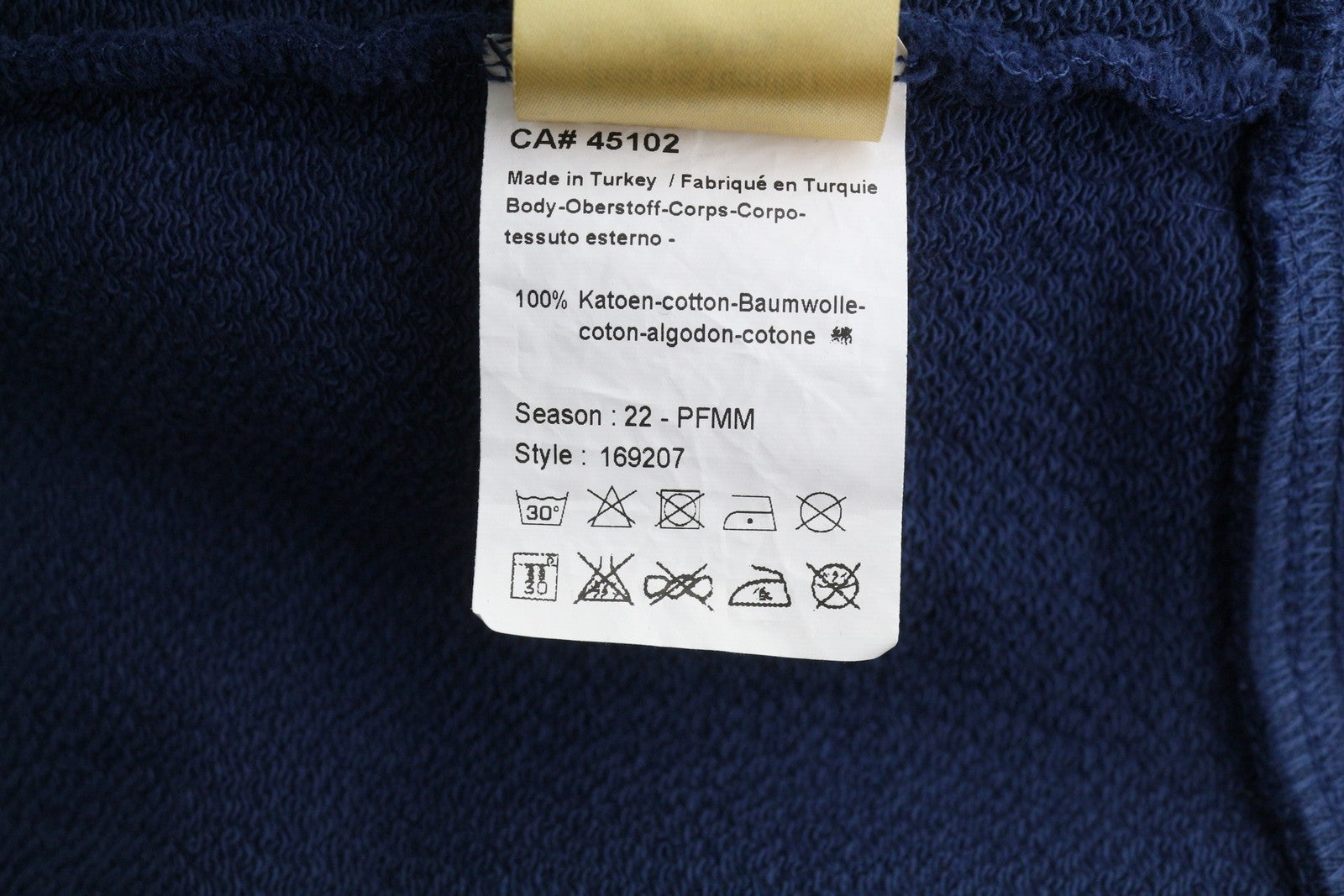 SCOTCH & SODA Men Hoodie M Dark Blue Kangaroo Pocket Hooded Pull On