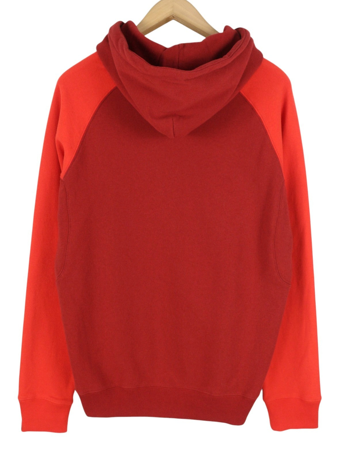 SCOTCH & SODA Men Hoodie L Red Cotton Hooded Long Sleeve Pull On