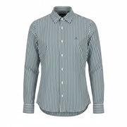 GANT The Broadcloth Striped Women Shirt EU38 M Persian Blue Button Spread