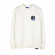 SCOTCH & SODA Men Sweatshirt M White Embroidered Logo Crew Neck Pull On