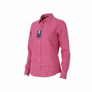 GANT Reg Freedom Flower Women Shirt EU40 M Cabaret Pink Button-Down Neck Casual