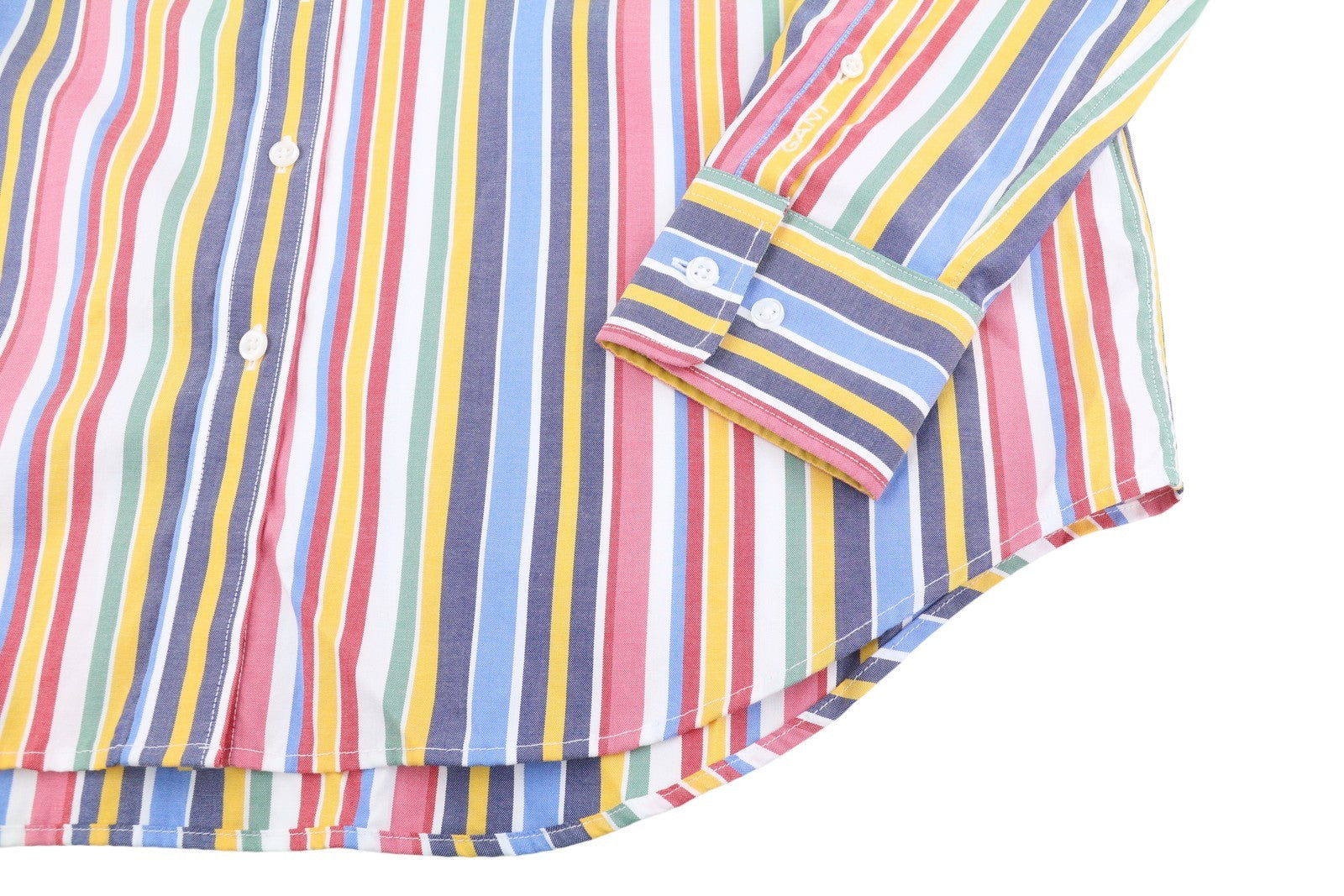 GANT Multi Stripe Exb Women Shirt EU36 S Warm Sun Pinpoint Oxford Button-Up