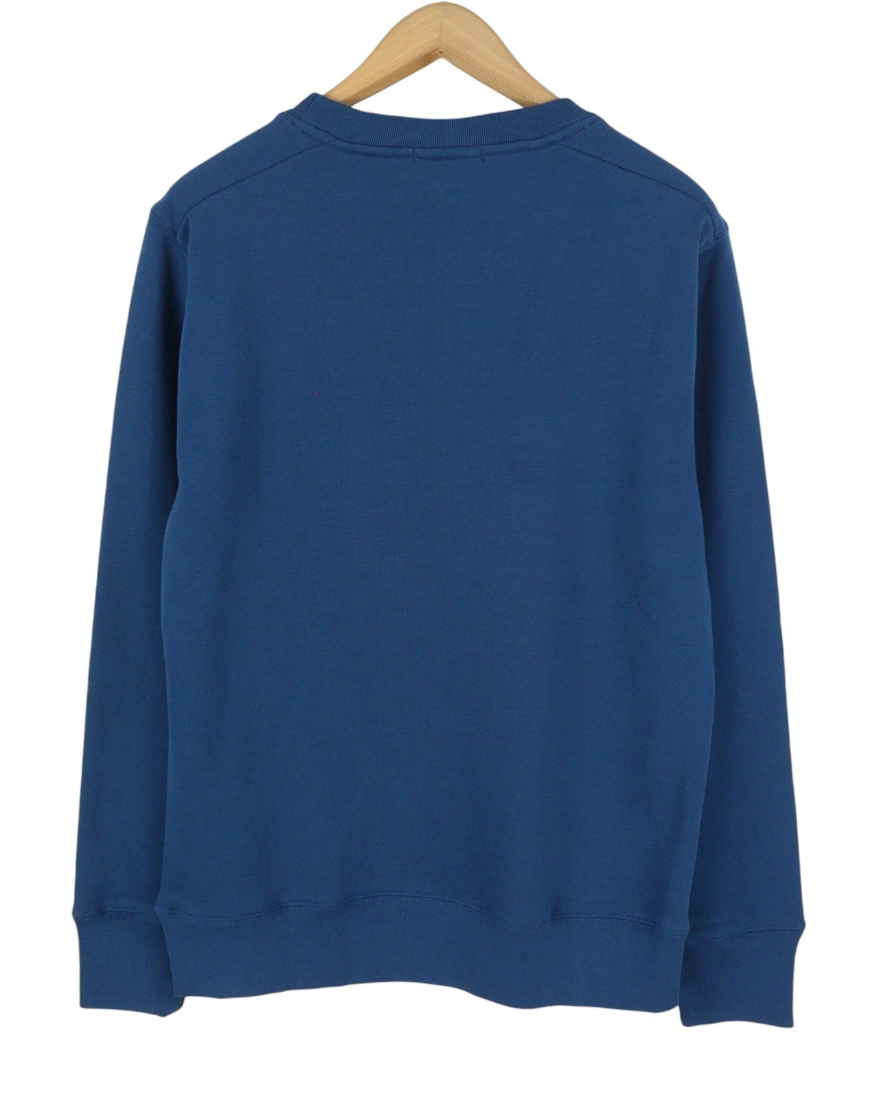 SCOTCH & SODA Men Sweatshirt M Blue Crew Neck Cotton Long Sleeve Pull On