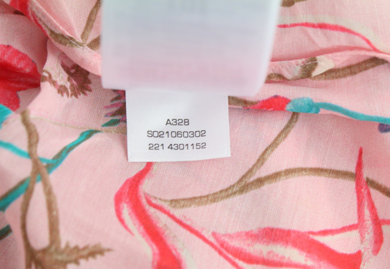 GANT Wild Floral Flounce Women Blouse EU36 S Preppy Pink 3/4 Balloon Sleeves