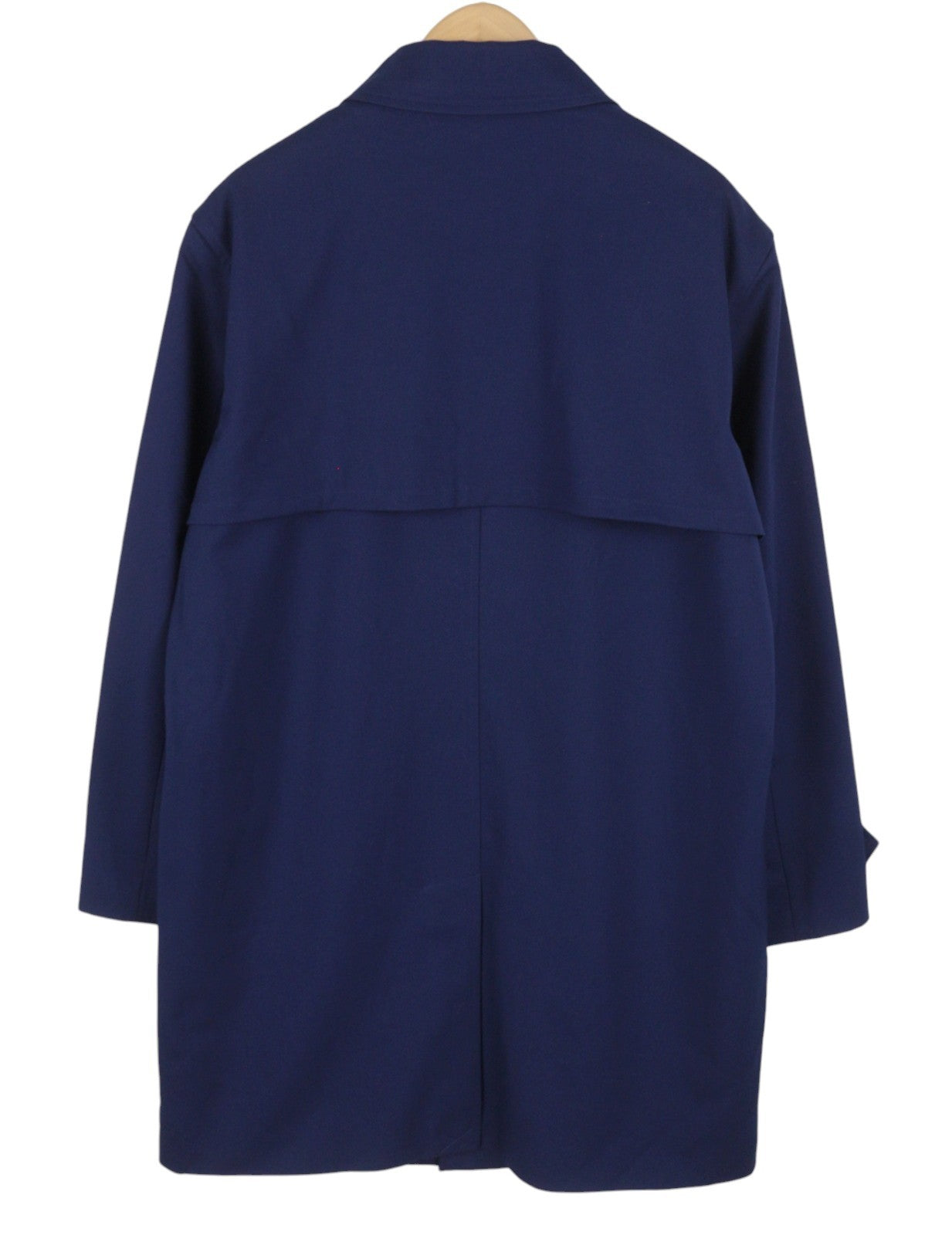 SCOTCH & SODA Men Jacket L Dark Blue Button-Up Lightweight Trench Coat