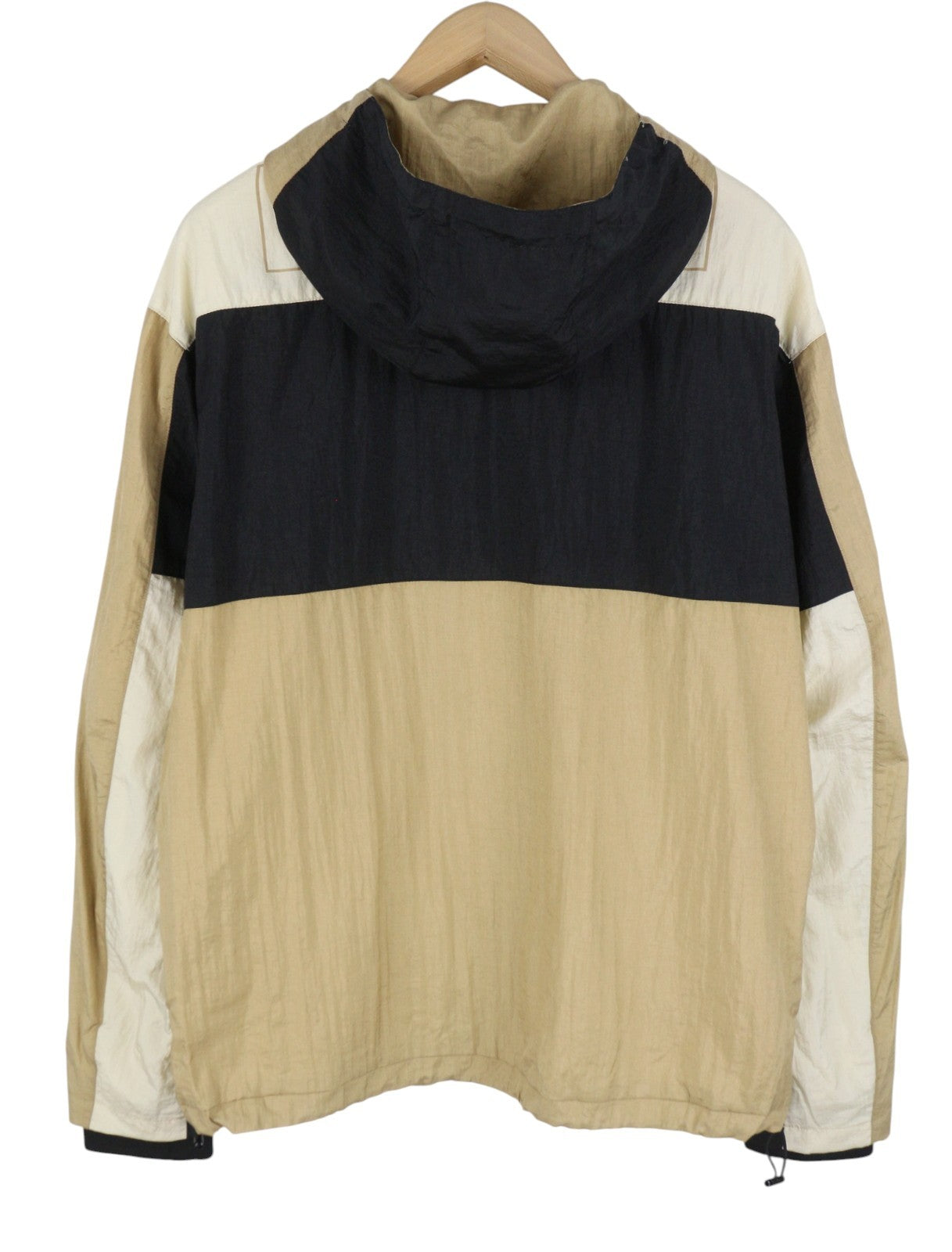 SCOTCH & SODA Men Jacket M Beige Hidden Hood Lined Full Zip Lightweight